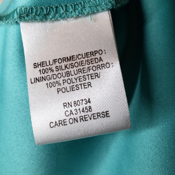 BCBGMaxAzria Sequin & Jeweled Teal Dress Size 6 - Picture 9 of 10